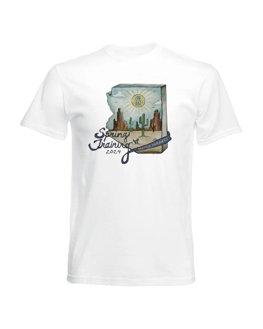 Seattle Mariners Spring Training 2024 Tee Shirt Unisex Standard T-Shirt white s