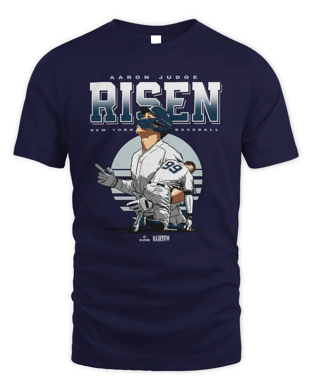 Intheclutch Apparel Shop #99 Aaron Judge Risen New York Baseball Tee Unisex Standard T-Shirt navy s