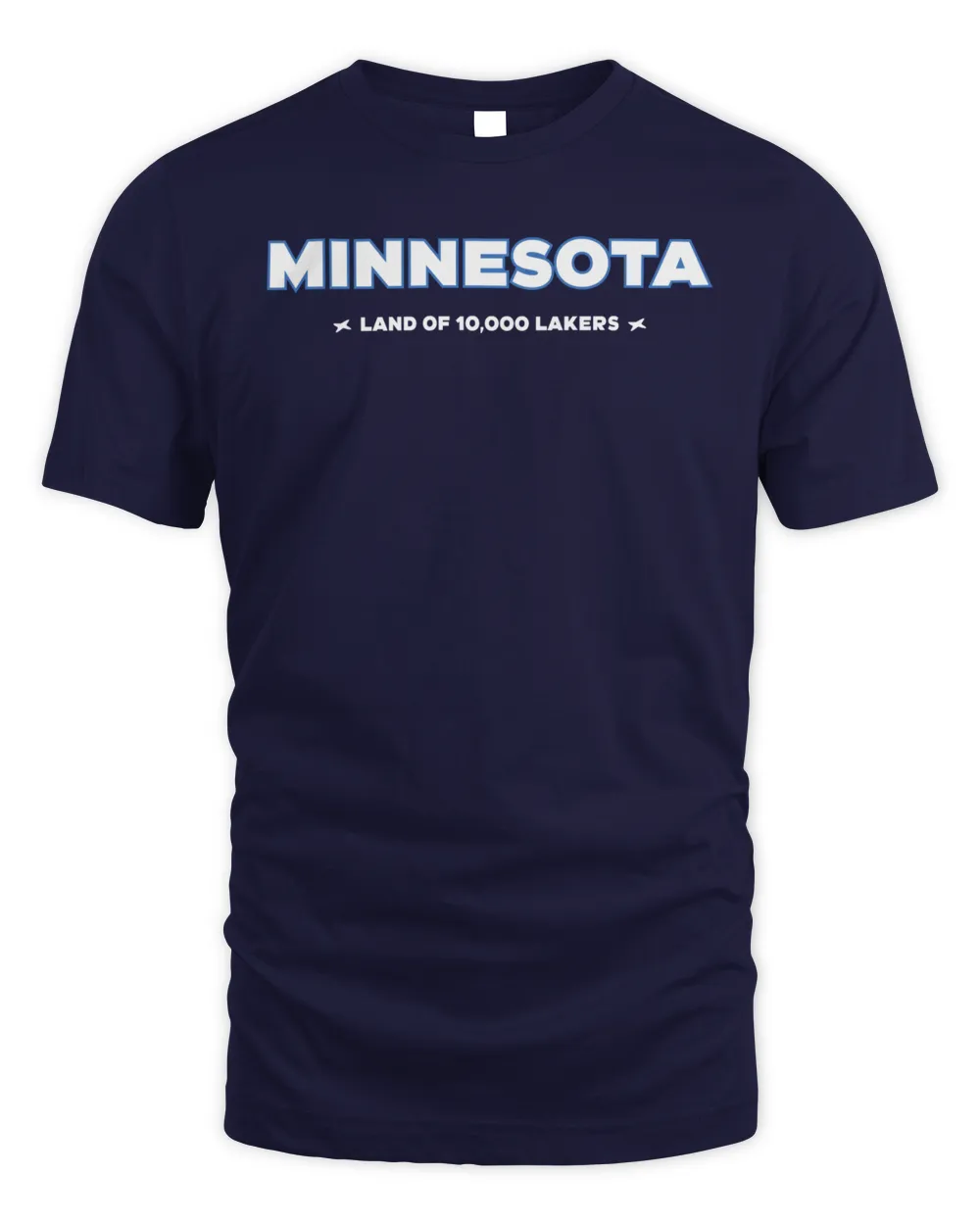 Minnesota Timberwolves Minnesota Land Of 10000 Lakers Tee Navy Unisex Standard T-Shirt navy s