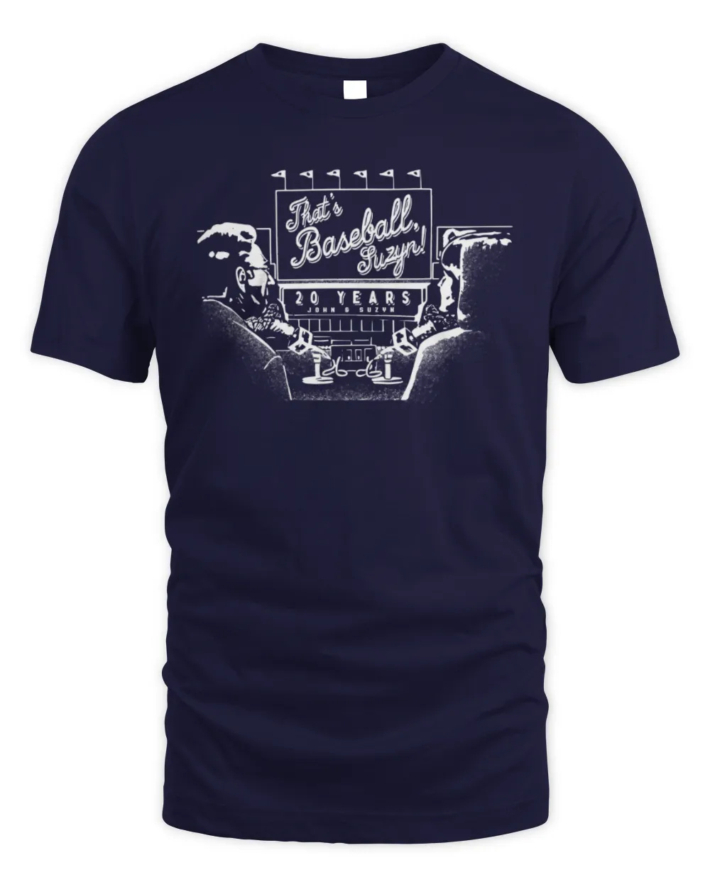 Yankees John Sterling And Suzyn Waldman Shirt 2024 Unisex Standard T-Shirt navy s
