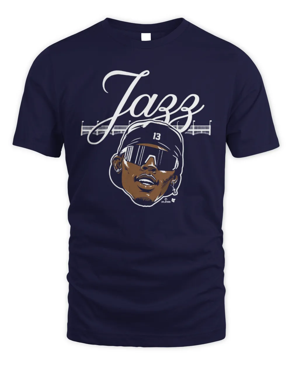 New York Yankees #13 Jazz Chisholm New York Swag Head Shirt Unisex Standard T-Shirt navy s