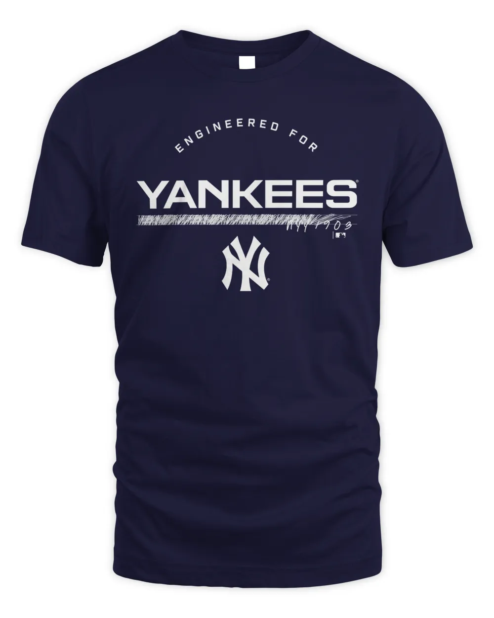 Official Mlb Shop Men'S New York Yankees Engineered For Yankees T Shirt Unisex Standard T-Shirt navy s