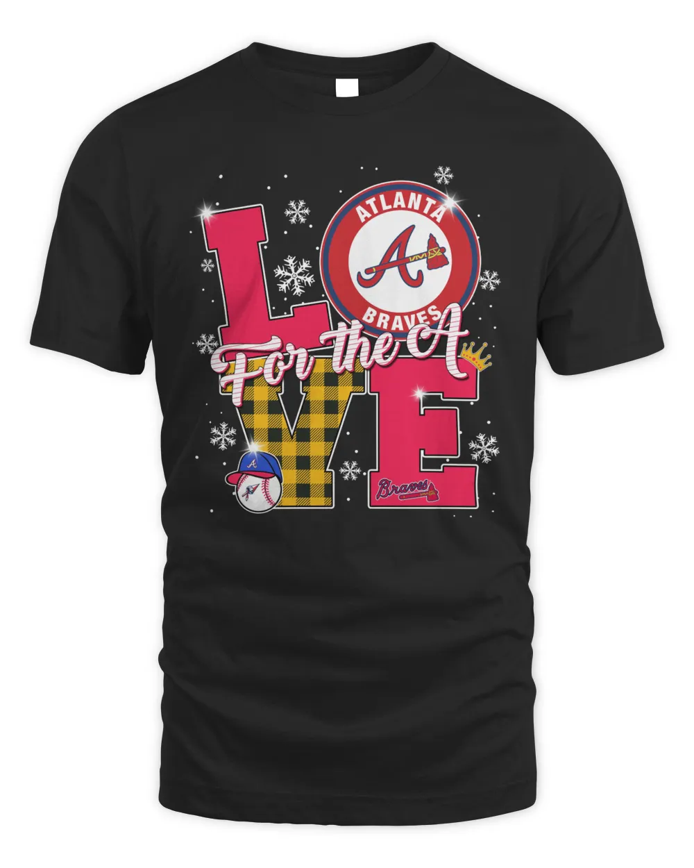 Love Atlanta Braves For The A 2023 Postseason Logo Shirt Unisex Standard T-Shirt black s