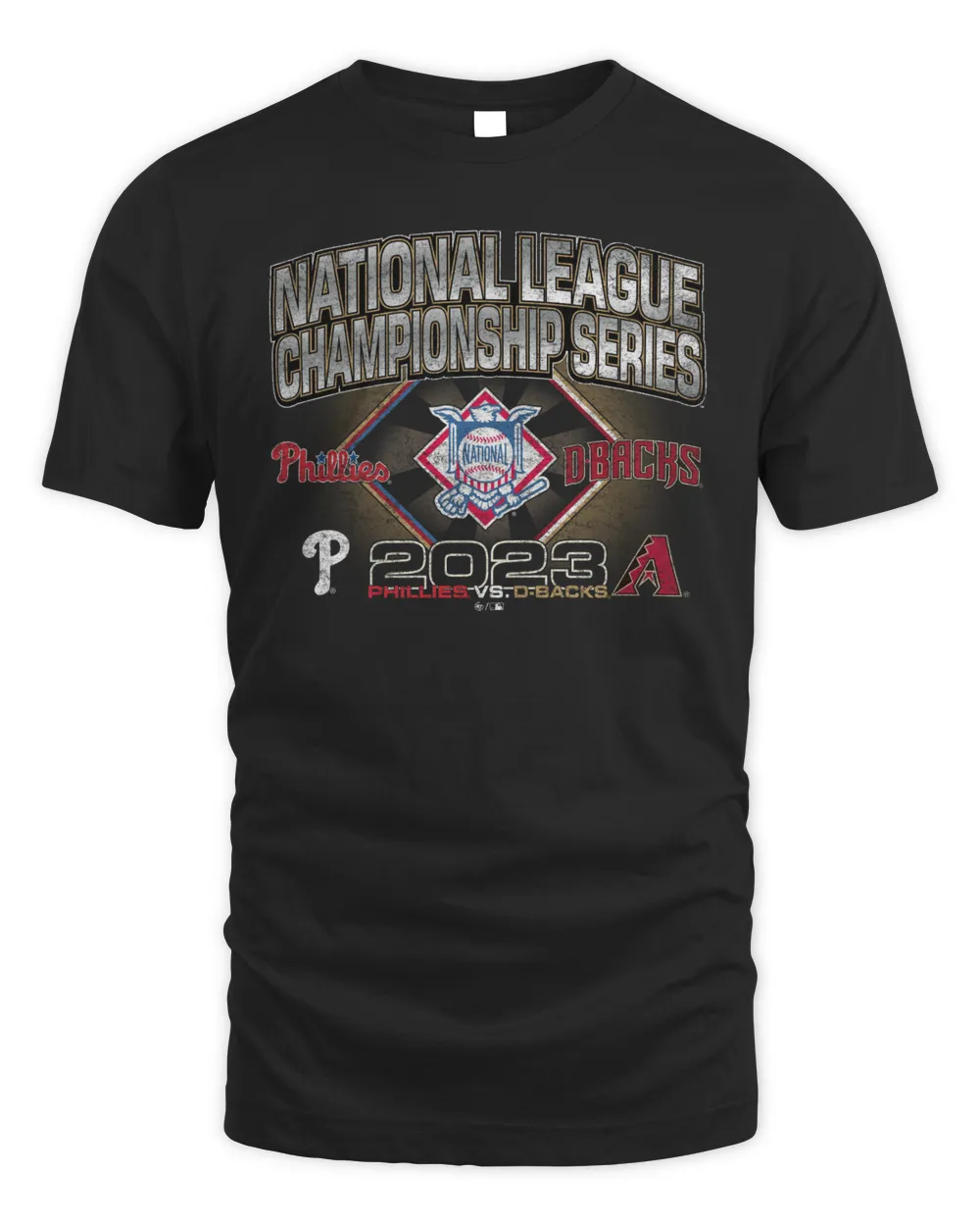 Philadelphia Phillies vs Arizona Diamondbacks NLCS National League Championship Series 2023 Shirt Unisex Standard T-Shirt black s