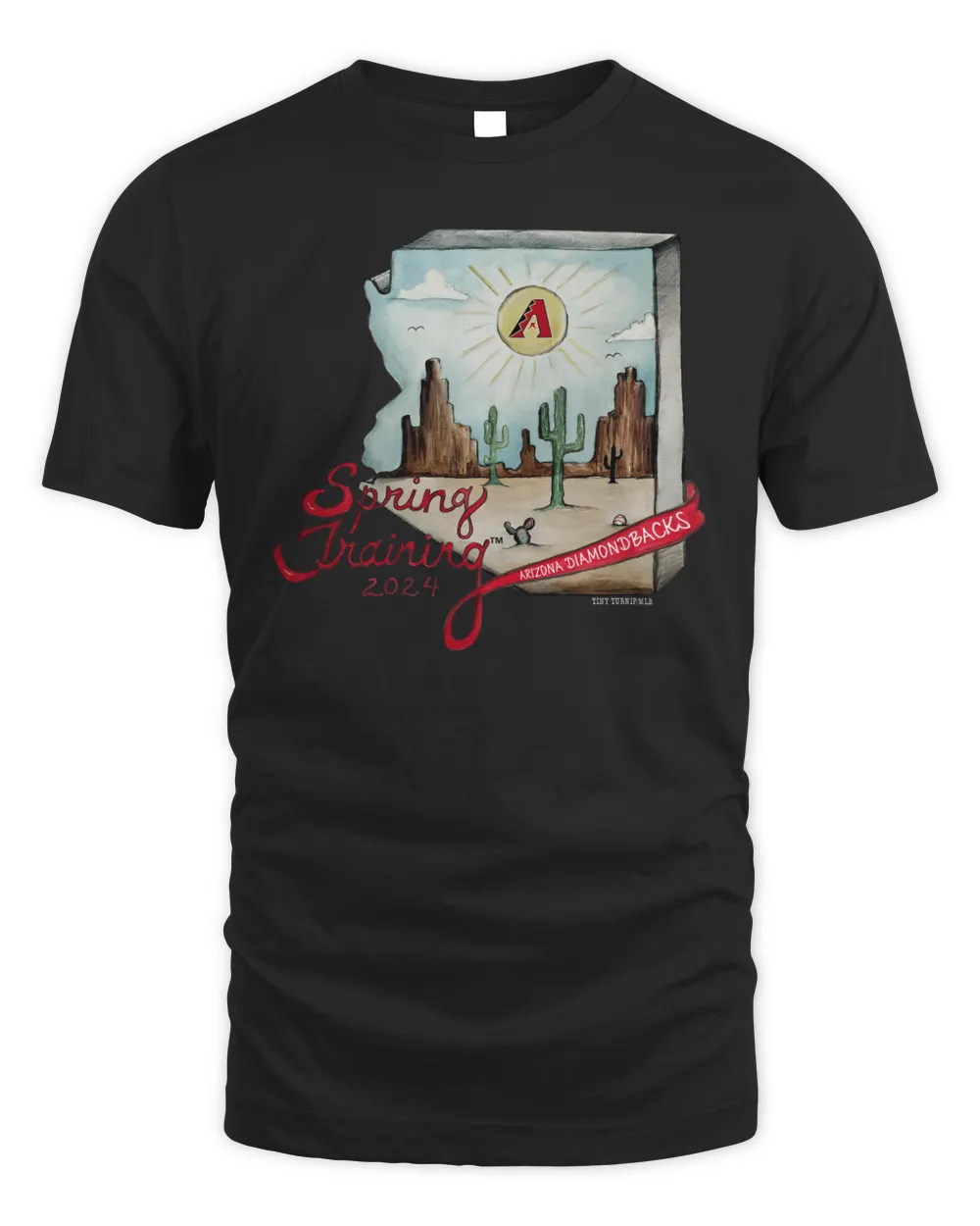 Arizona Diamondbacks Spring Training 2024 Tee Shirt Unisex Standard T-Shirt black s