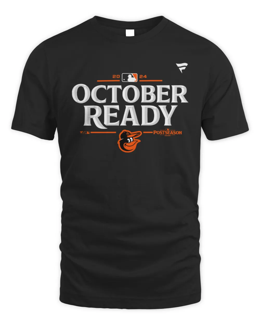 Official Baltimore Orioles 2024 MLB Postseason October Ready Locker Room Tee Unisex Standard T-Shirt black s