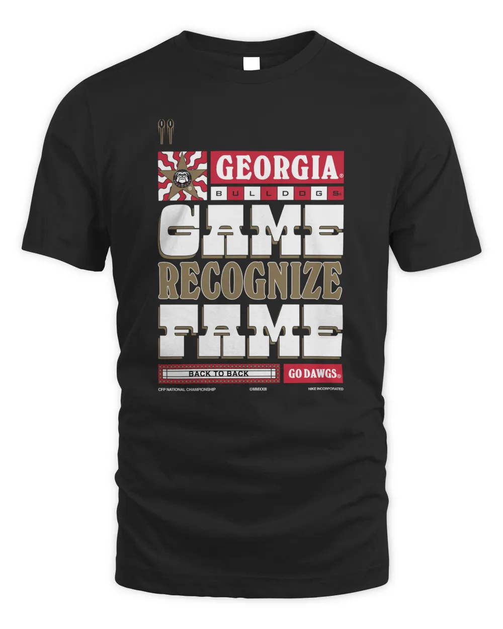 Uga Georgia Bulldogs National Champs 2023 Shirt Unisex Standard T-Shirt black s