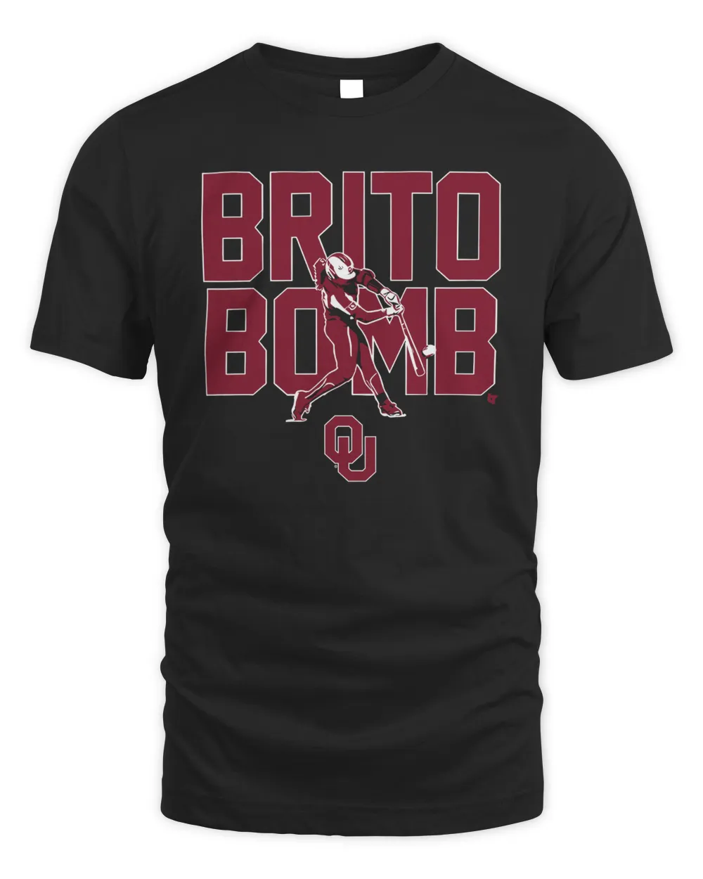 Oklahoma Sooners Softball Alyssa Brito Bomb T Shirt Unisex Standard T-Shirt black s