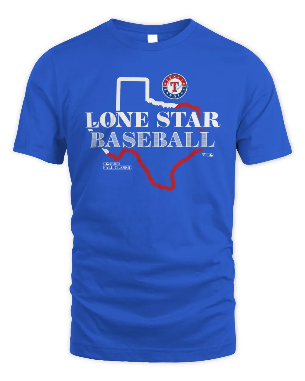 Texas Rangers Lone Star Baseball 2023 World Series Hometown Tee Royal Unisex Standard T-Shirt royal s