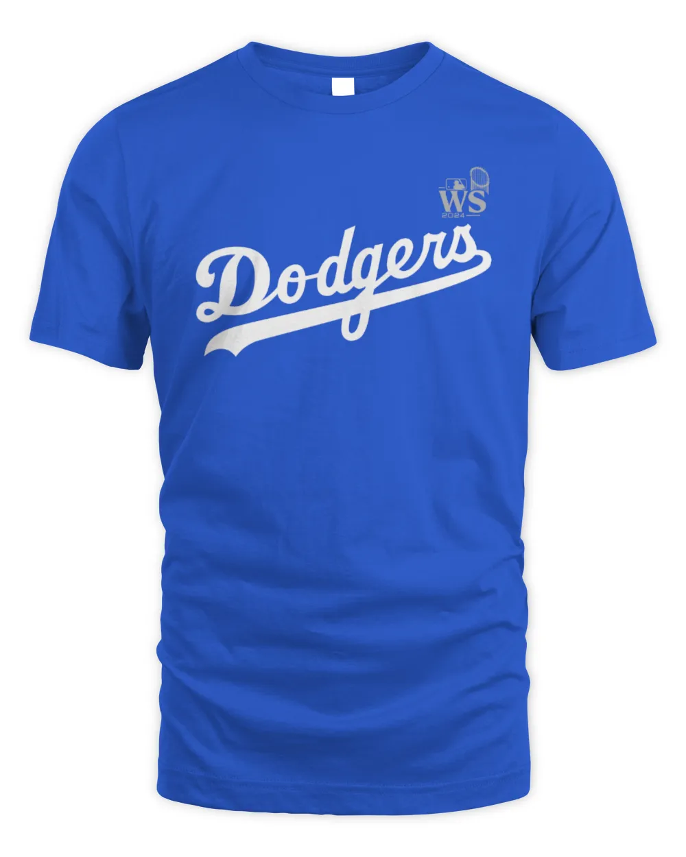 Los Angeles Dodgers 2024 World Series Wordmark T-Shirt Royal Unisex Standard T-Shirt royal s