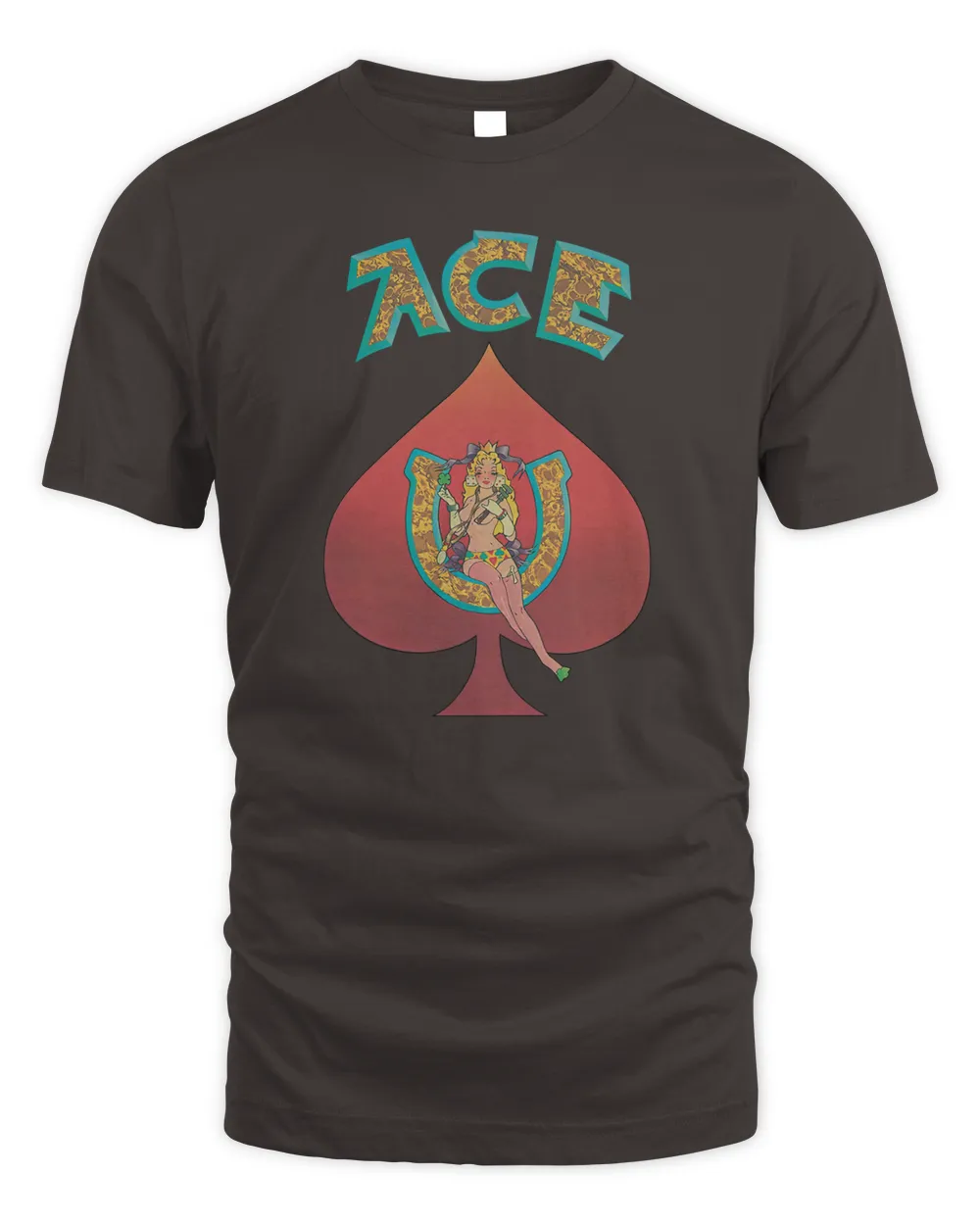 Ace Shirt Grateful Dead Merch Unisex Standard T-Shirt dark-chocolate s