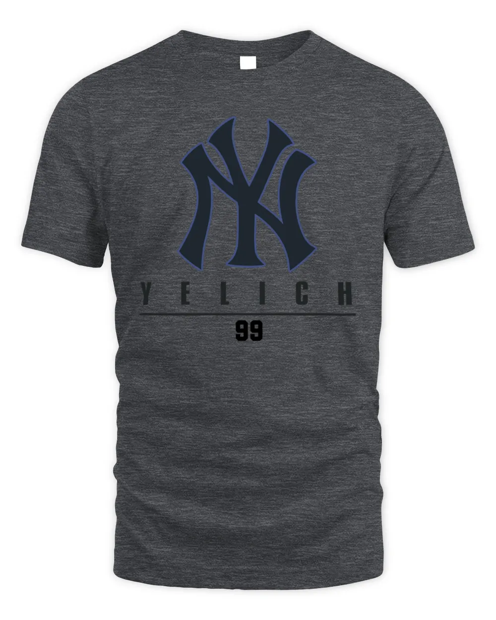 Aaron Judge #99 New York Yankees Double Play Name & Number Tee Shirt Unisex Standard T-Shirt dark-heather s