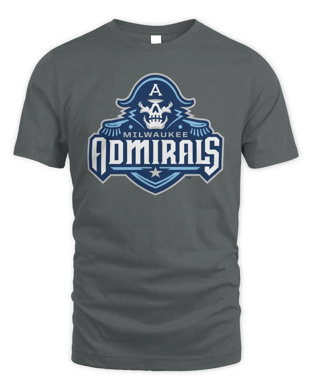 Official Milwaukee Admirals Shop Logo 2023 T Shirt Unisex Standard T-Shirt charcoal s