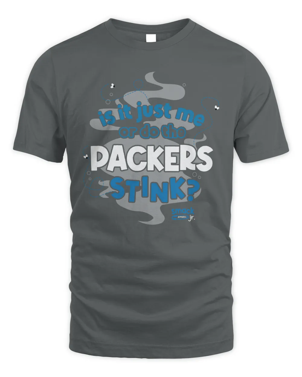 Detroit Football Is It Just Me Or Do The Packers Stink Shirt Gray Unisex Standard T-Shirt charcoal s