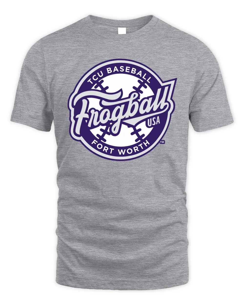 Official Texas Christian University Tcu Baseball 2023 College World Series Bound Frogball Tee Gray Unisex Standard T-Shirt sport-grey s