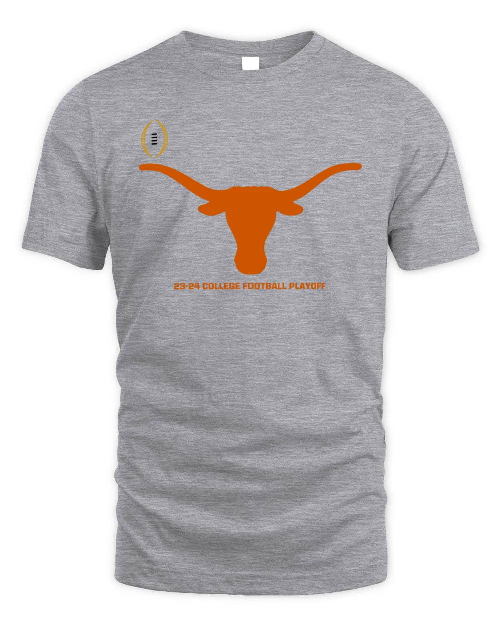 2023-2024 College Football Playoff #3 Texas Longhorns Grey T-Shirt Unisex Standard T-Shirt sport-grey s