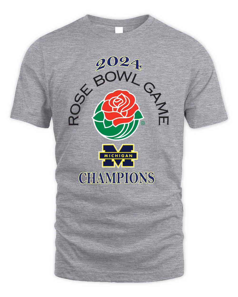 Official Michigan 2024 Rose Bowl Champions T-Shirts Unisex Standard T-Shirt sport-grey s