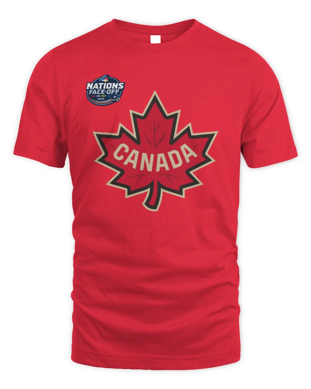 Canada Sidney Crosby  2025 4 Nations Face-Off Player Name & Number 87 Tee Red Unisex Standard T-Shirt red s
