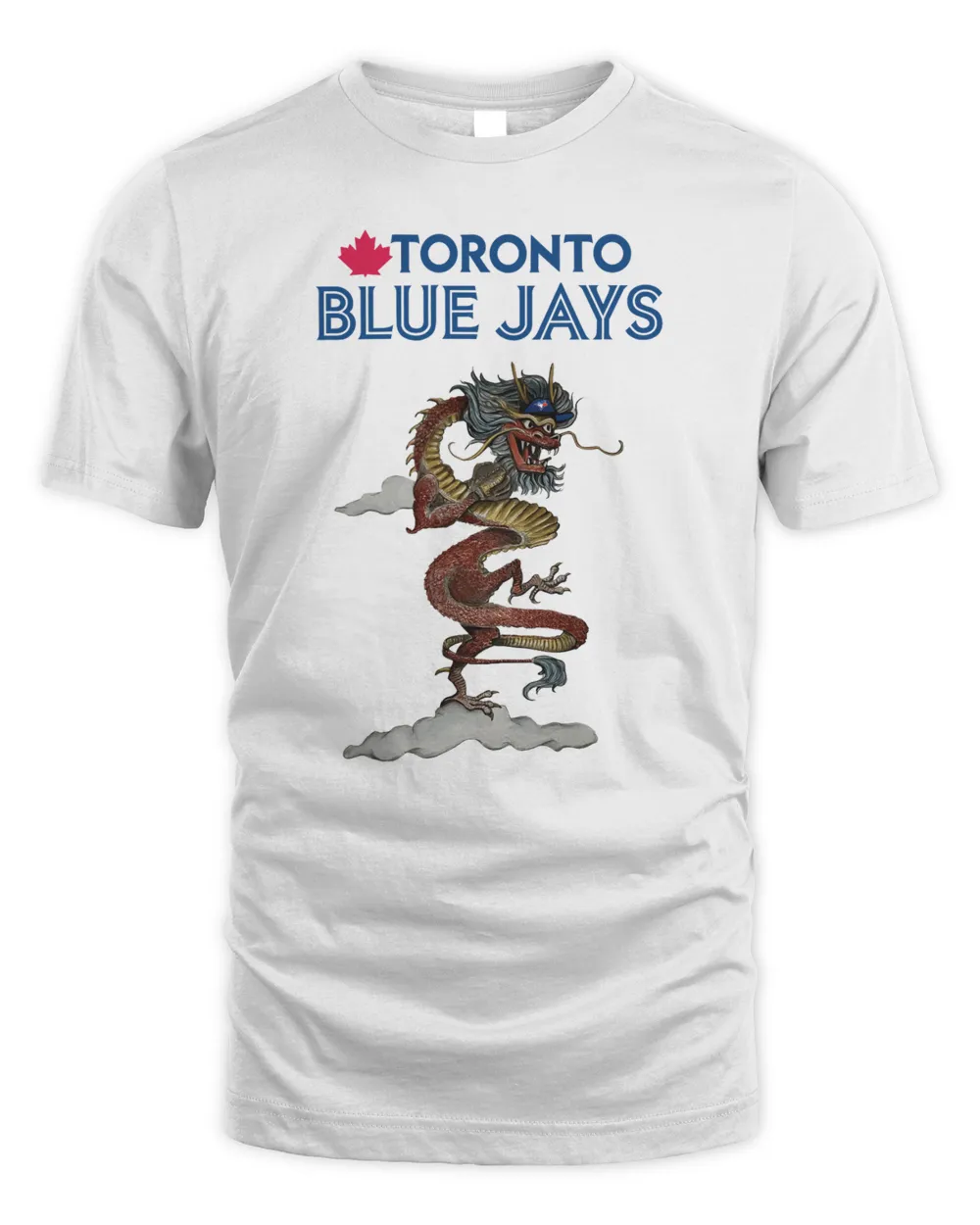 Toronto Blue Jays 2024 Year of the Dragon Tee White Unisex Standard T-Shirt white s