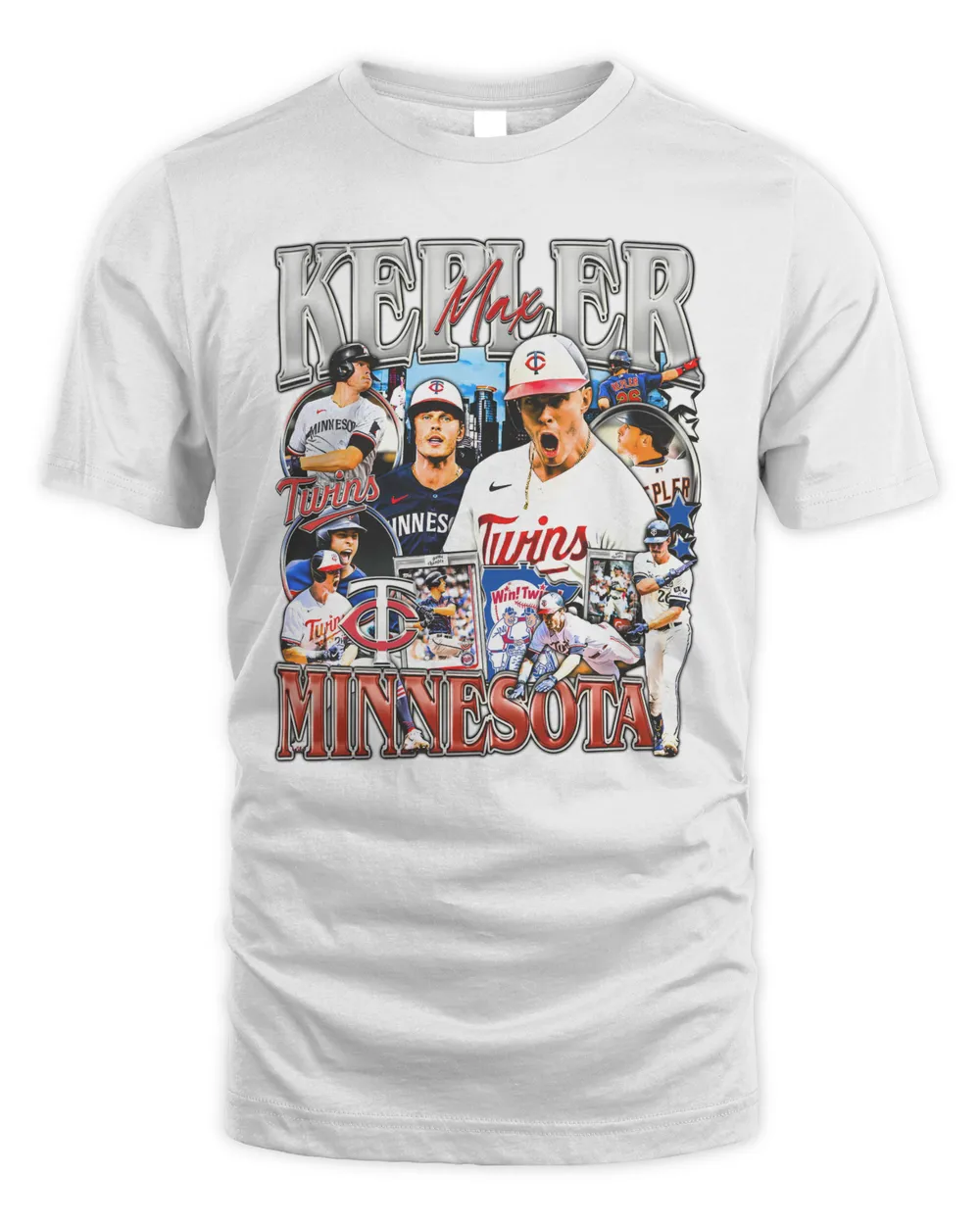 Max Kepler Tee Minnesota Twins Unisex Standard T-Shirt white s