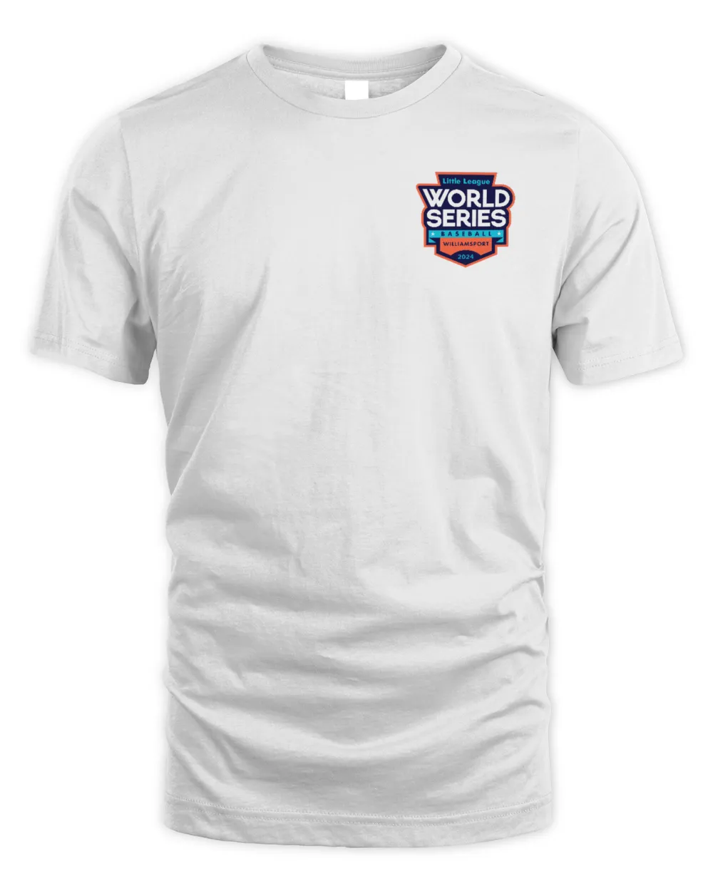 Little League 2024 Baseball World Series Full Back Team Keystone Logos White Shirt Unisex Standard T-Shirt white s