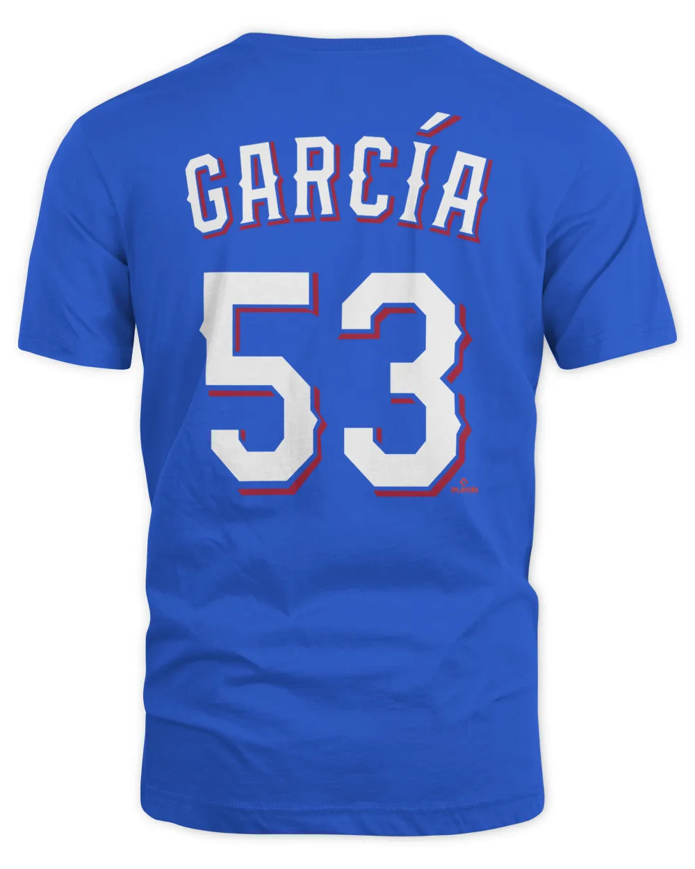 Adolis García #53 Texas Rangers 2023 World Series Champions Name & Number T Shirt Royal Unisex Standard T-Shirt royal s