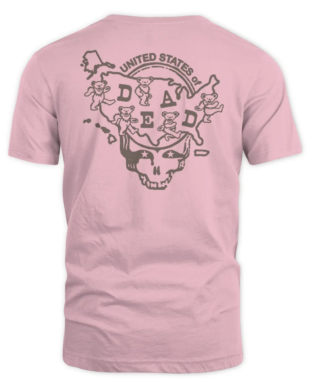 Grateful Dead Merch Colorado United States Of Dead T-Shirt Unisex Standard T-Shirt light-pink s