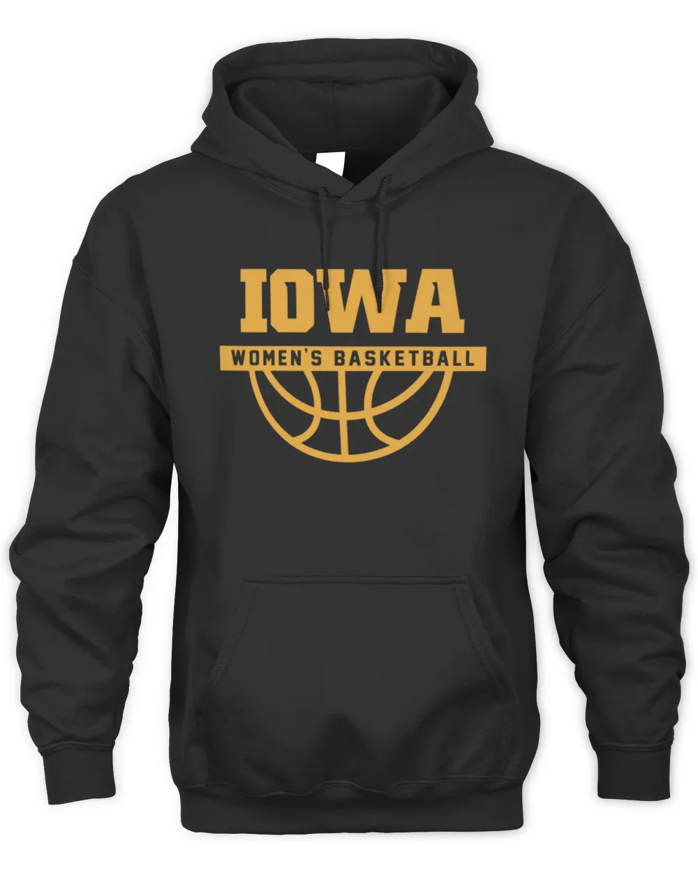 Iowa Hawkeyes Women's Basketball Club Hoodie Black Unisex Hoodie black s