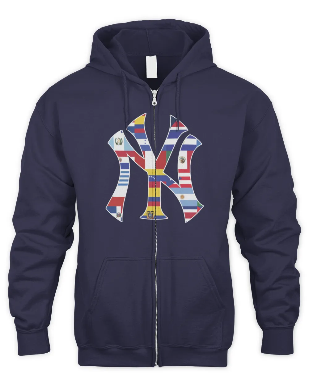 New York Yankees Happy Hispanic Heritage Month 2024 Hoodie Men's Zip Hoodie navy s