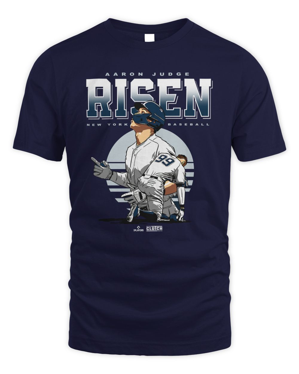 Intheclutch Apparel Shop #99 Aaron Judge Risen New York Baseball Tee Unisex Standard T-Shirt navy s