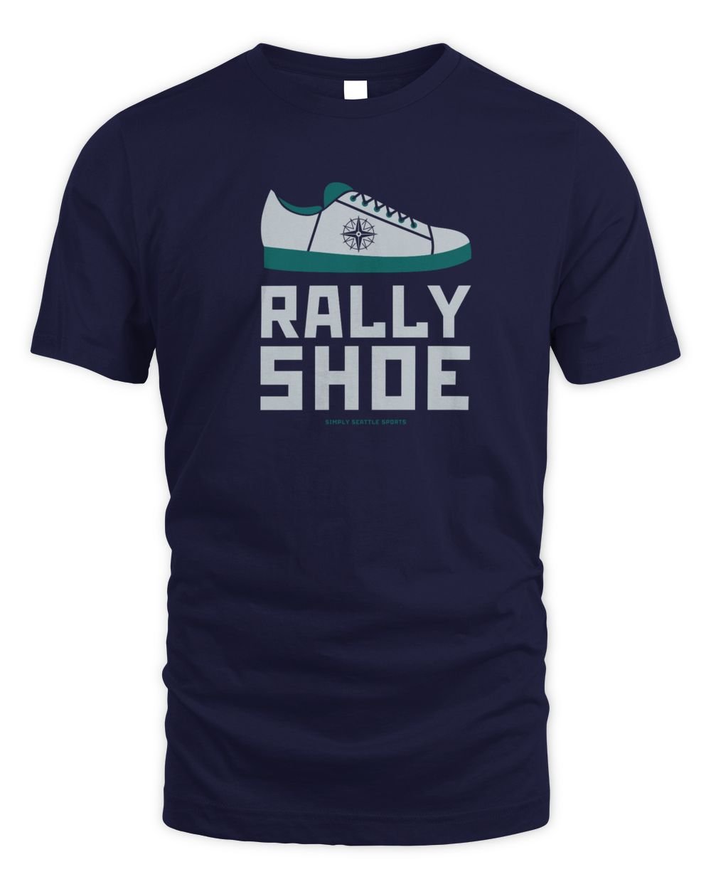 Rally Shoe Tee Unisex Standard T-Shirt navy s