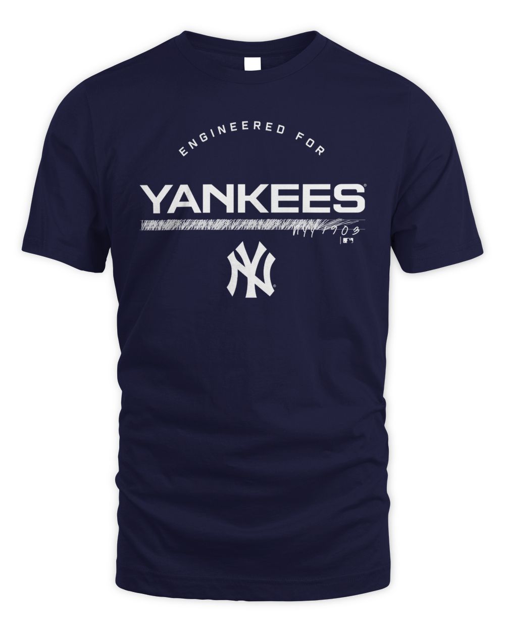 Official Mlb Shop Men'S New York Yankees Engineered For Yankees T Shirt Unisex Standard T-Shirt navy s