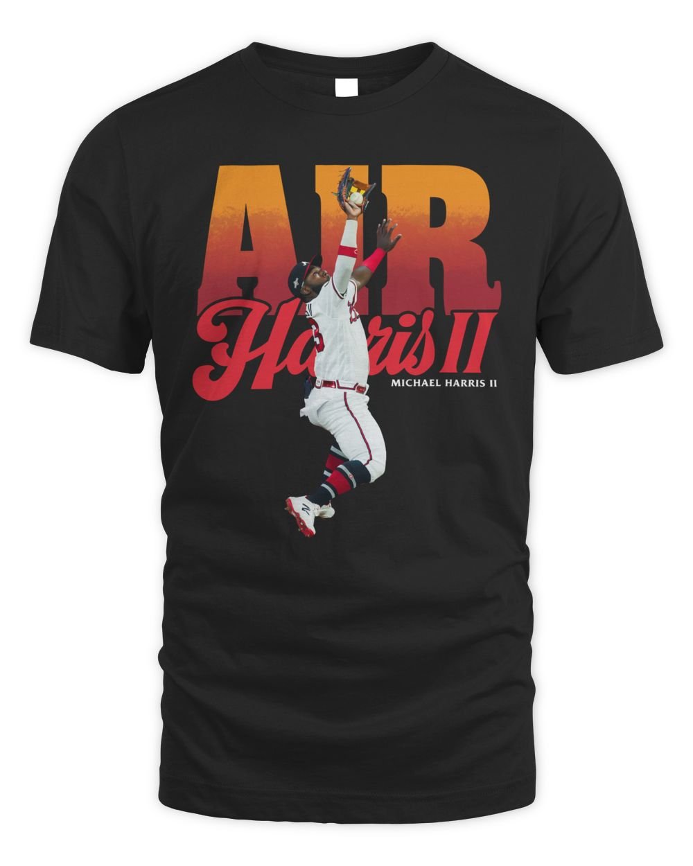 Michael Harris II Atlanta Braves Air Harris II Shirt Black Unisex Standard T-Shirt black s