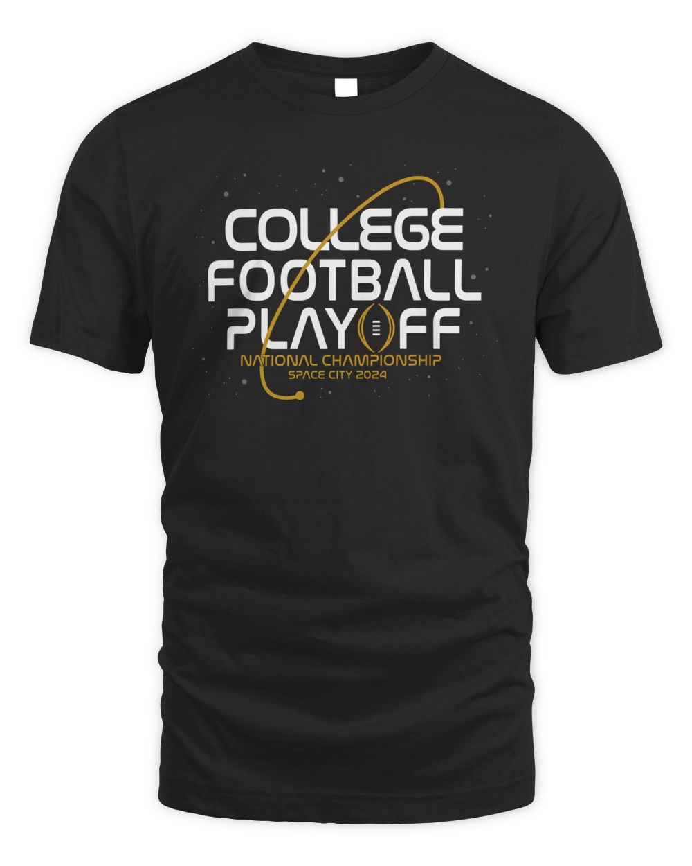 College Football Playoff 2024 National Championship Game Space Black Tee Unisex Standard T-Shirt black s