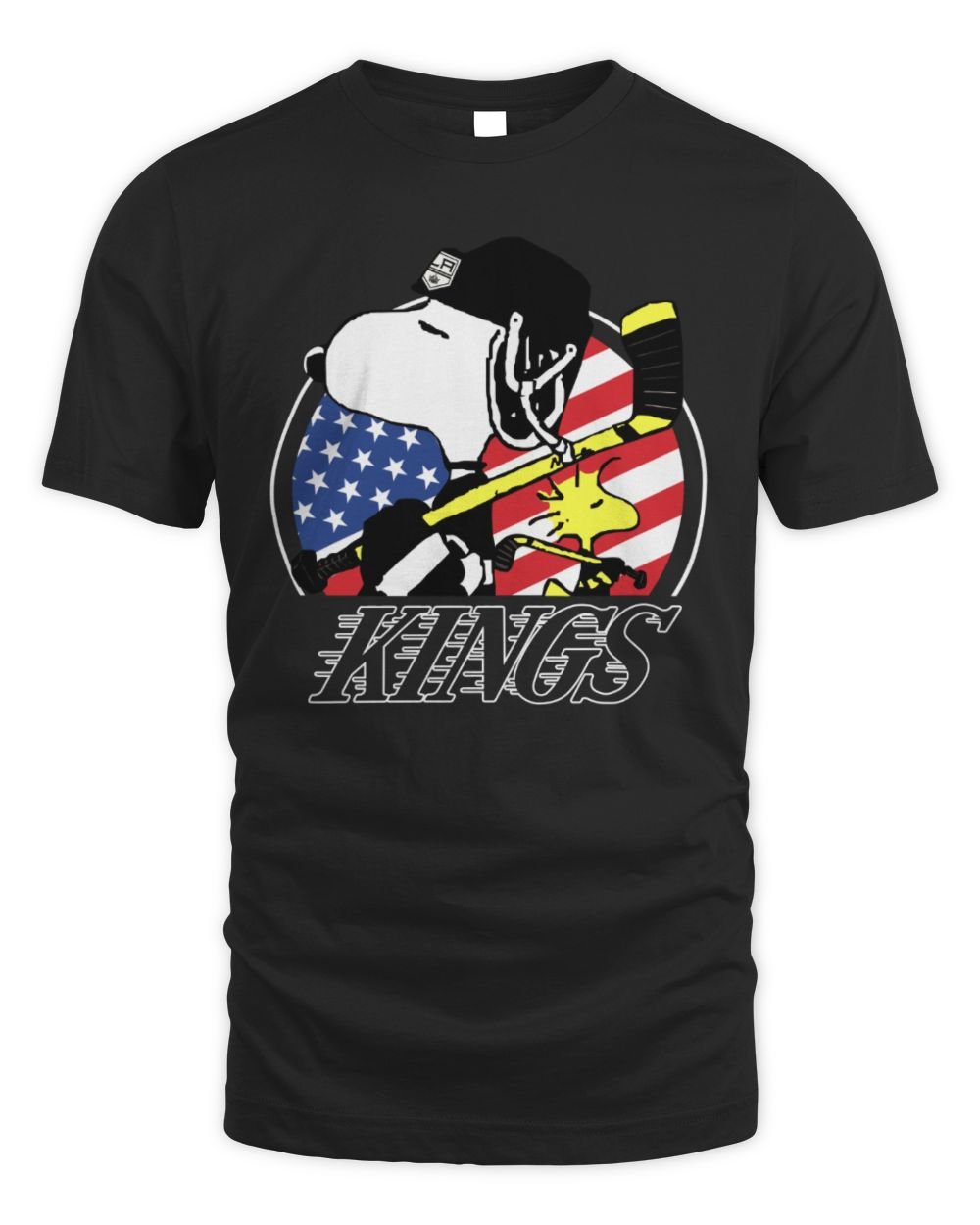 Los Angeles Kings Ice Hockey Snoopy X Woodstock 2024 Unisex Standard T-Shirt black s