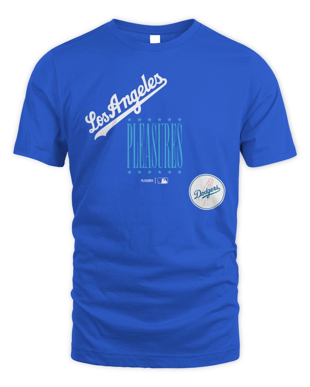 Los Angeles Dodgers x PLEASURES Repurpose Tee Royal Unisex Standard T-Shirt royal s