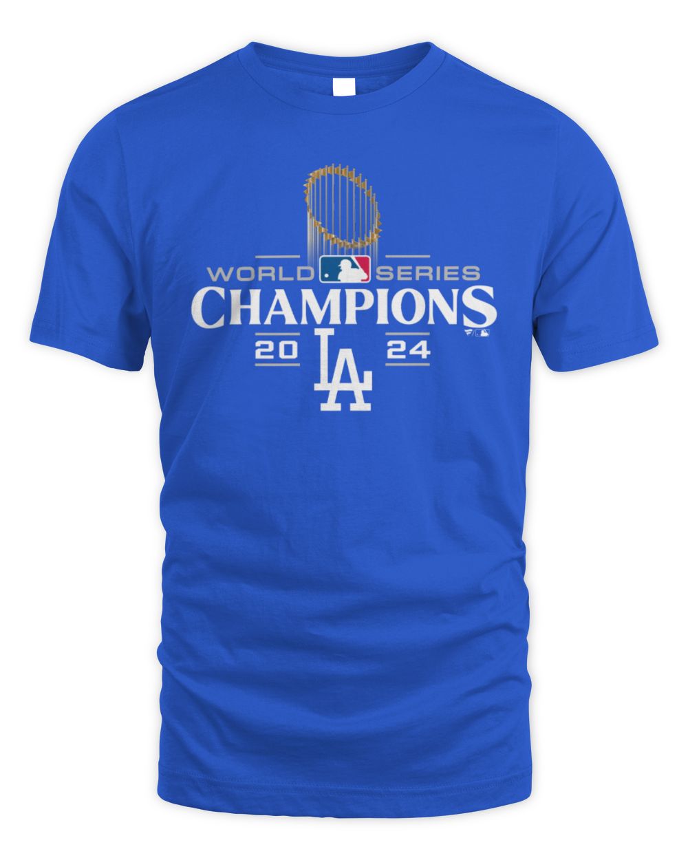 Los Angeles Dodgers 2024 World Series Champions Official Logo Tee Unisex Standard T-Shirt royal s