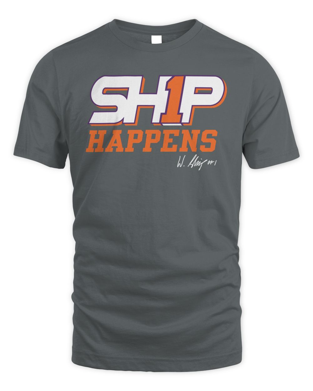 Will Shipley Ship Happens Clemson 2022 Tee Unisex Standard T-Shirt charcoal s