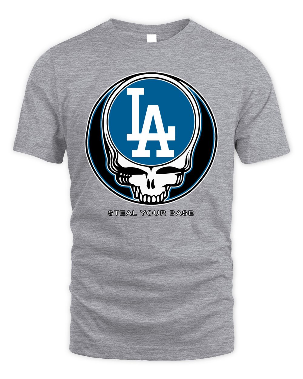 Grateful Dead x Los Angeles Dodgers Steal Your Base 2023 Shirts Unisex Standard T-Shirt sport-grey s