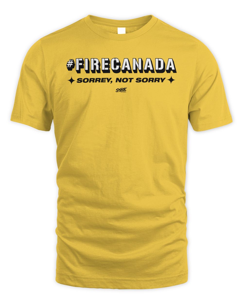 Pittsburgh Panthers Fire Canada Sorrey, Not Sorry Tee Smack Apparel Unisex Standard T-Shirt daisy s