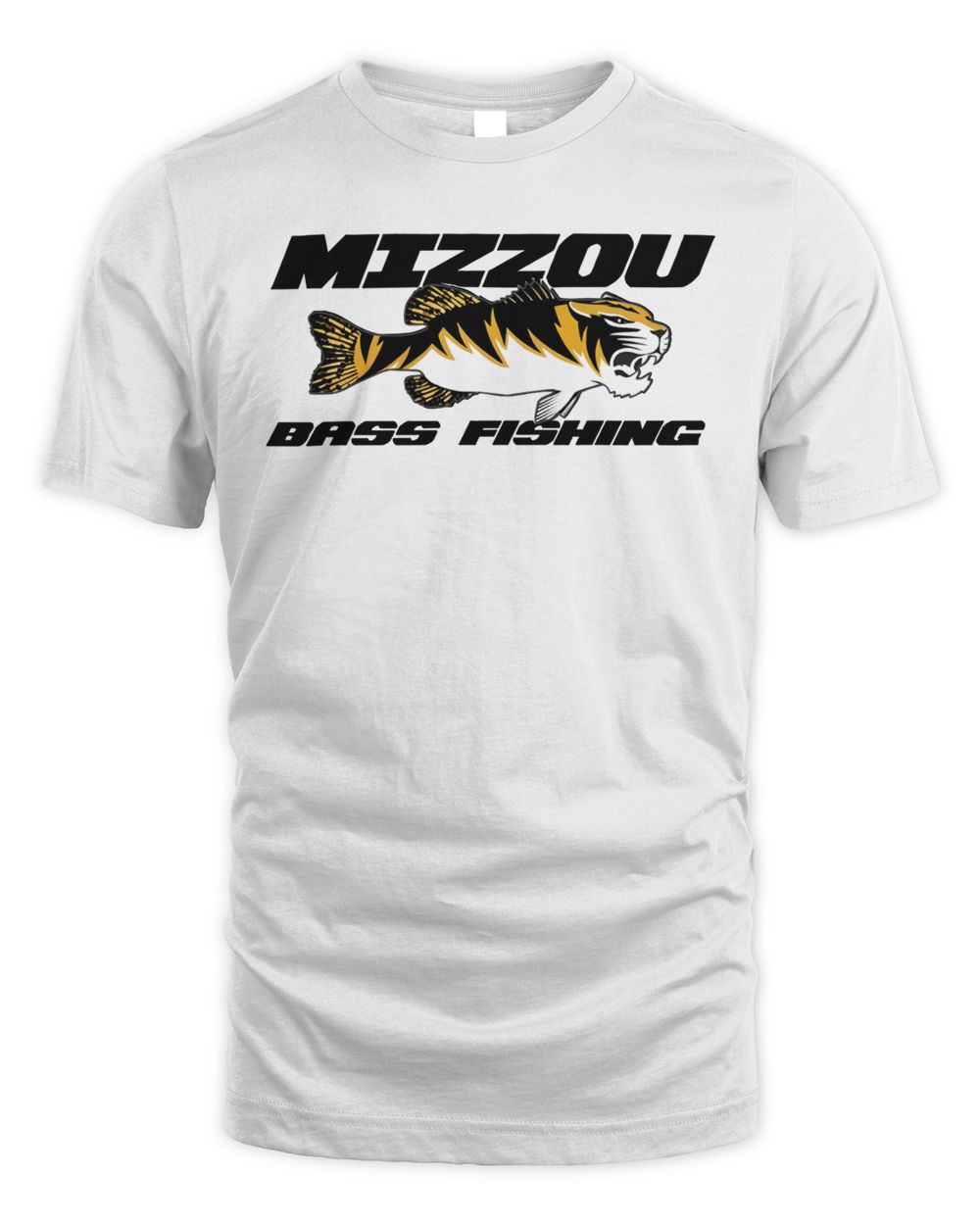 Mizzou Out Of Context Mizzou Bass Fishing Tee Unisex Standard T-Shirt white s