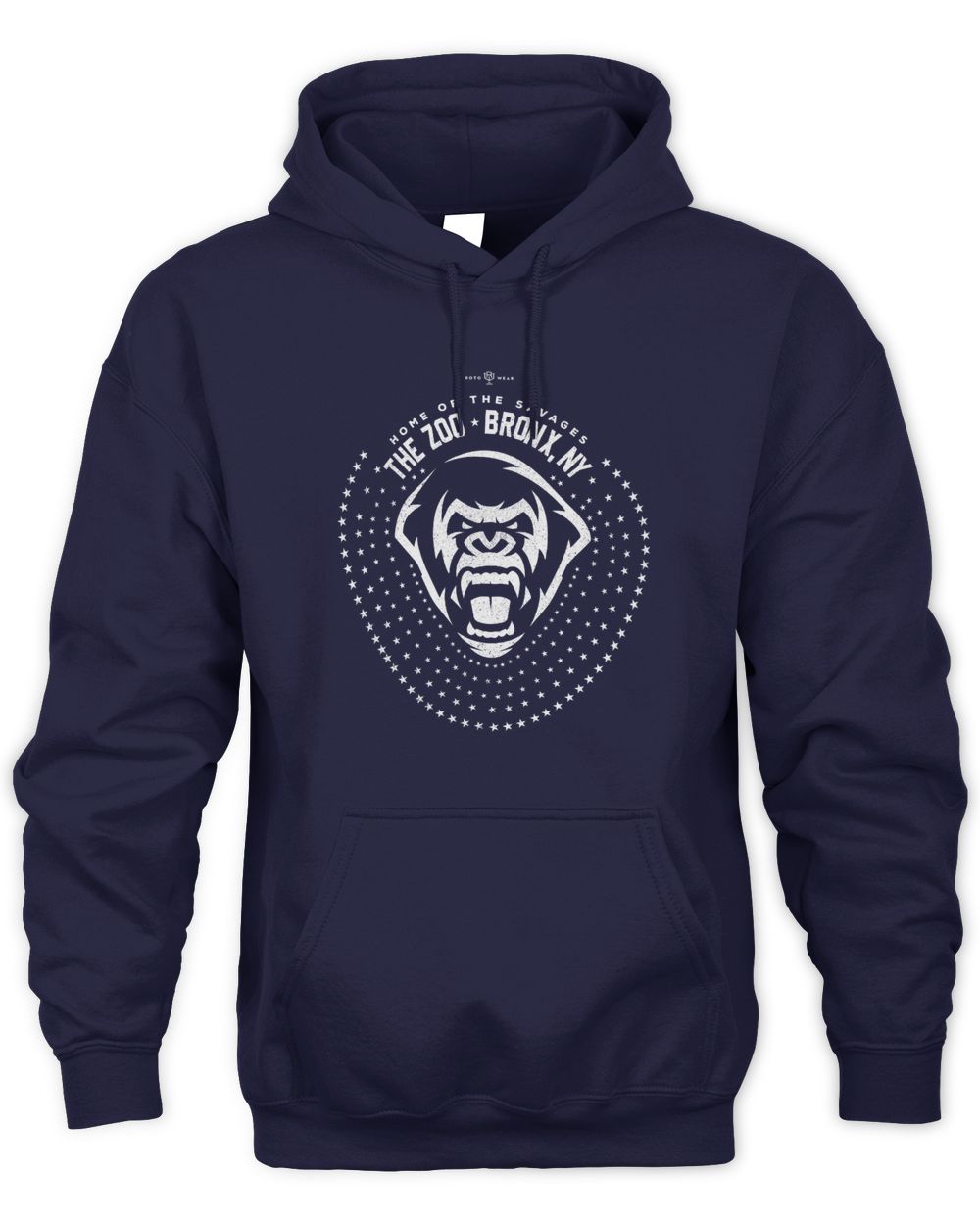 Home Of The Savages The Zoo Bronx Ny Shirt Rotowear Store Unisex Hoodie navy s