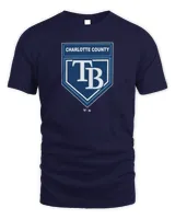 Men's Tampa Bay Rays 2024 Spring Training Charlotte County Logo T Shirt Unisex Standard T-Shirt navy s