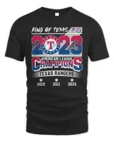 2023 Texas Rangers American League Unisex T-Shirt Unisex Standard T-Shirt black s