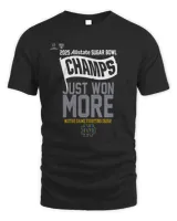 Notre Dame Fighting Irish College Football Playoff 2025 Sugar Bowl Champions Locker Room T-Shirt Unisex Standard T-Shirt black s
