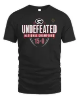 Georgia Bulldogs Fanatics Branded College Football Playoff 2022 National Champions Hometown Undefeated Tee Unisex Standard T-Shirt black s