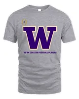 2023-2024 College FootballPlayoff #2 Washington Huskies Grey T-Shirt Unisex Standard T-Shirt sport-grey s