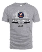 Virginia Cavaliers Team 2024 Ncaa Division I Men's Basketball Champion The Road To Phoenix March Madness Tee Unisex Standard T-Shirt sport-grey s