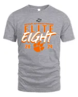 Clemson Tigers 2024 NCAA Men's Basketball Tournament March Madness Elite Eight T-Shirt Unisex Standard T-Shirt sport-grey s