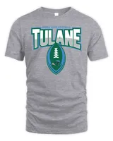 Tulane Green Wave 2022 Football Field S/S Tee Gry Tee Unisex Standard T-Shirt sport-grey s